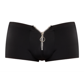 Shorts med Dragkedja, L/XL, Svart Stretch Mini-shorts