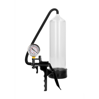Penispump med Tryckmätare, 23 cm Cylinder & Snabbventil
