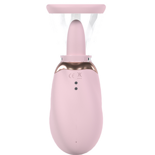 Bröst- & Vulva Pump - Sugfunktion, 5 Lägen, 8 Slicklägen, Rosa
