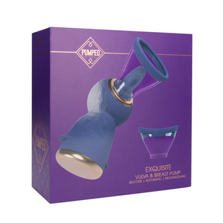Uppladdningsbar Vulva- & Bröstpump, 5 Lägen, Lila