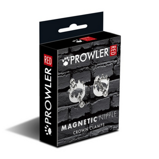 Magnetiska Nippelklämmor, Krona, Silverfärgade, Stål