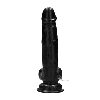 Vibrerande Realistisk Dildo 20cm med Testiklar & Sugpropp
