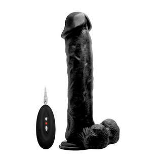 Vibrerande Realistisk Dildo med Scrotum - 28 cm