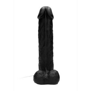 Vibrerande Realistisk Dildo med Scrotum - 28 cm