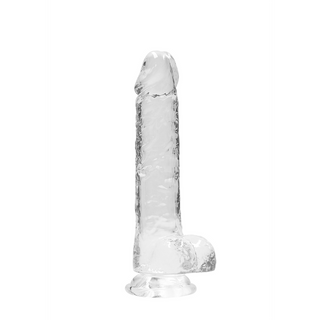 Realistisk Dildo med Bollar, 21 cm, Sugpropp, Kroppssäker