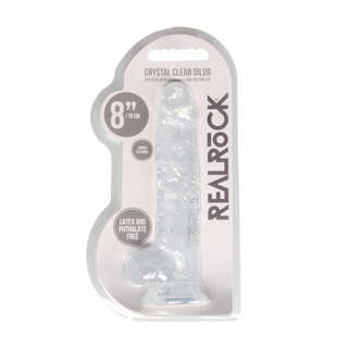 Realistisk Dildo med Bollar, 21 cm, Sugpropp, Kroppssäker