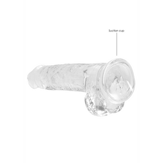Realistisk Dildo med Bollar, 21 cm, Sugpropp, Kroppssäker