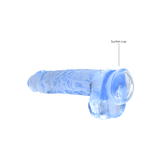 Realistisk Dildo med Bollar, 22 cm, Sugpropp, Hudfärg