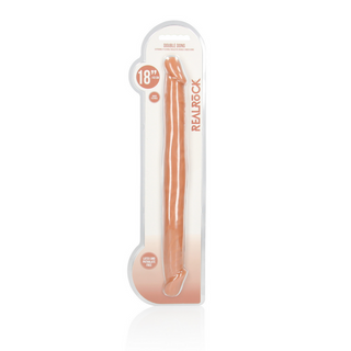 Verklighetstrogen Dubbel Dildo, 46 cm, Hudliknande TPE