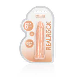 Realistisk Penisförlängare 6/16 cm - Hudliknande Material