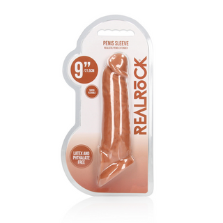 Realistisk Penis Förlängare 9/23 cm - Hudliknande Material