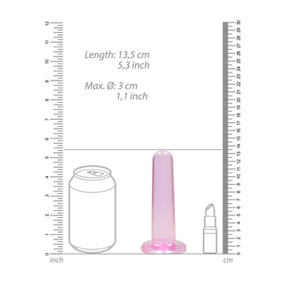 Dildo med Sugpropp - Rosa, 13.5cm