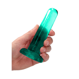 Dildo med Sugpropp - Turkos, 13.5 cm