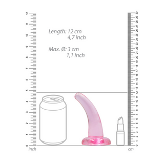 Dildo med Sugpropp, 5 / 11,5 cm, Klar