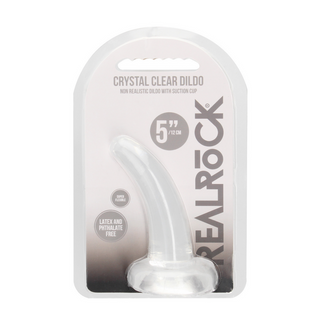 Dildo med Sugpropp Klar - 5/11,5 cm