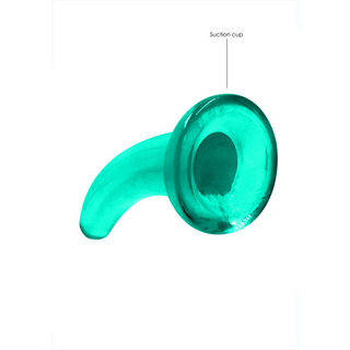 Dildo med Sugpropp, 5/11,5 cm - Klar, TPE
