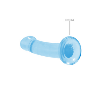 Dildo med Sugpropp, 17 cm, Klar TPE