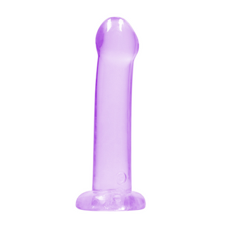 Dildo med Sugpropp, 17cm Klar TPE