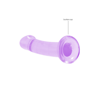 Dildo med Sugpropp, 17cm Klar TPE