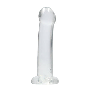 Dildo med Sugpropp, 7/17 cm, Klar, Vaginal & Anal