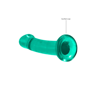 Dildo med Sugpropp, 17 cm Klar TPE