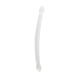 Dubbel Dildo Klar - 17/42 cm, Anal/Vaginal Användning
