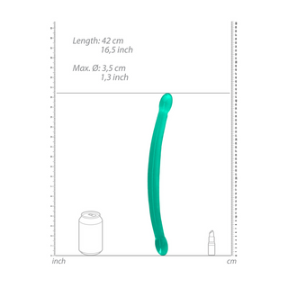 Dubbel Dildo, 17/42 cm, Klar, För Anal & Vaginal Användning
Dubbel Dildo Klar - Anal & Vaginal Användning, 17/42 cm