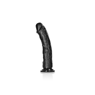 Realistisk Dildo med Sugpropp - Kurvad, 25,5 cm