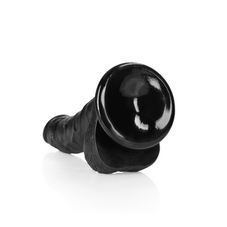 Böjd Realistisk Dildo Kulor Sugpropp 18cm
