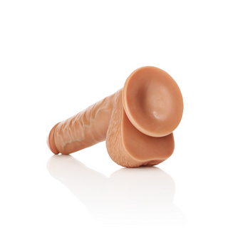 Realistisk Dildo med Kulor, Sugpropp & Rak - 25,5 cm