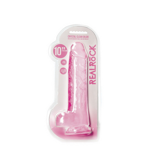 Realistisk Dildo med Bollar, 25.4 cm, Sugpropp