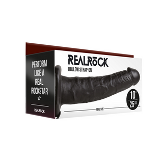 Justerbar Ihålig Realistisk Strap-On Dildo 24,5 cm