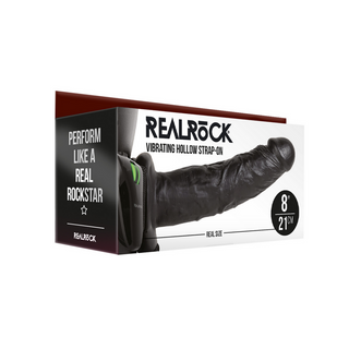 Vibrerande Strap-On, Justerbar, 8 / 20,5 cm