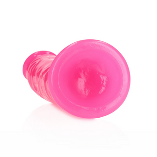 Självlysande Dildo med Sugpropp, 15.5 cm