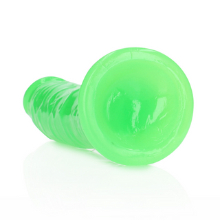 Realistisk Dildo, Självlysande, 20 cm, med Sugpropp
