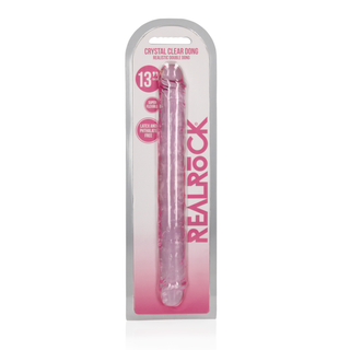 Realistisk Dubbel Dildo, 34 cm - TPE, Klar