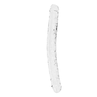 Realistisk Dubbel Dildo 34cm Klar - För Anal & Vaginal