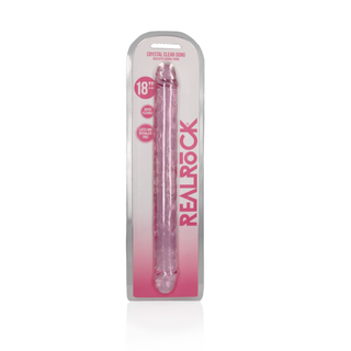 Realistisk Dubbel Dildo 45cm - Klar, Anal & Vaginal