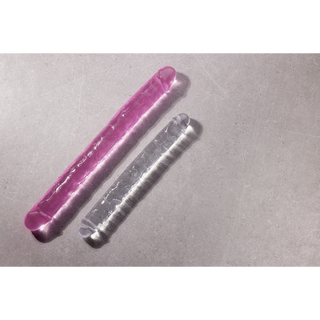 Realistisk Dubbel Dildo 45cm - Klar, Anal & Vaginal