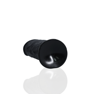 Svart Dildo Sugpropp Extra Tjock Rak 20 cm