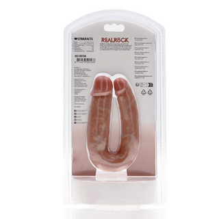 U-Formad Dubbel Dildo 12.7 cm - Tan