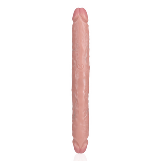 Dubbel Dildo Rak 12/30,5 cm - Hudfärg