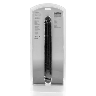 Realistisk Dubbel Dildo 14/35,6 cm - Svart