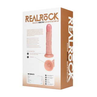 Vibrerande Dildo Böjd Realistisk - 20,5 cm Hudfärg