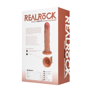 Vibrerande Dildo Kurvad, 20.5 cm, Tan