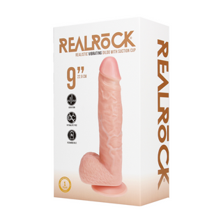 Vibrerande Dildo Realistisk - 23 cm Hudfärg