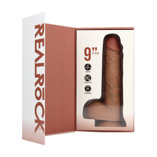 Vibrerande Dildo Realistisk, 23 cm, Tan