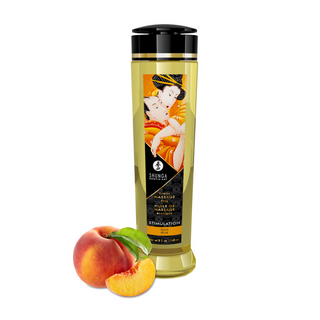 Erotisk Massageolja Persika 240ml - Naturlig Olja med Vitamin E