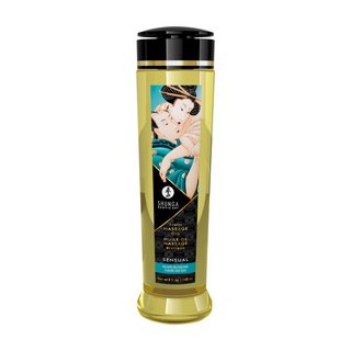 Sensuell Massageolja 240ml, Doftande, Turkos