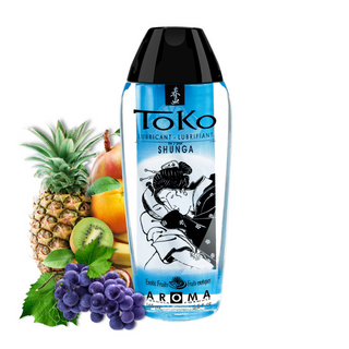 Glidmedel Exotic Fruits Blå, 165ml - Smakrikt, Vattenbaserat